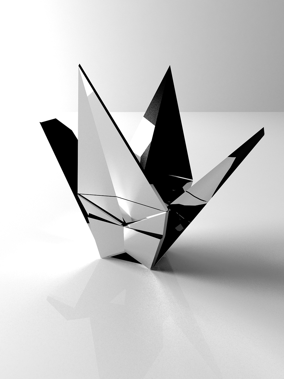Product design rubinetterie Origami - progettazione, modellazione 3D e rendering